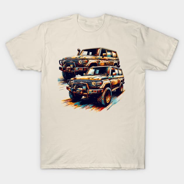 Toyota Land Cruiser T-Shirt by Vehicles-Art